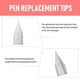 thumbnail image 3 of Moluckfu 20Ud Puntas Para Pluma Estilográfica Material Premium Color Plata Escritura Suave, 3 of 8