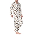 thumbnail image 2 of Fotbe German Shepherd Dog Pattern Long Sleeve Pajama Set for Men,Sleepwear Set,2-piece Loungewear Set,Soft PJs Comfy Nightwear with Pockets-X-Large, 2 of 7
