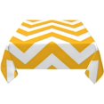 thumbnail image 3 of Square Tablecloth Golden White Large Chevron Zigzag Pattern Table Cover Washable Table Cloths for Kitchen Dinning Party Tabletop Modern Decoration 60 x 60inch, 3 of 8
