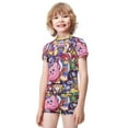 thumbnail image 2 of Kirby Boys Two Piece Rash Guard Swimsuits Kids Short Sleeve Swimwear Sets Bathing Suit, 2 of 7