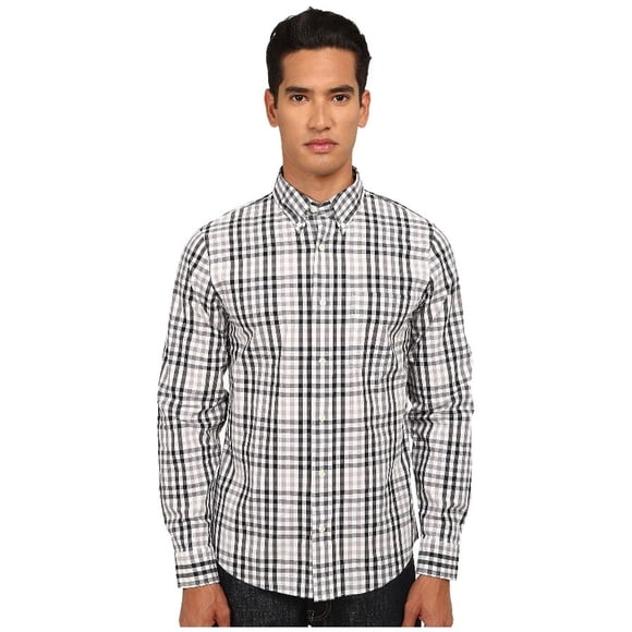 JACK SPADE Mattingly GINGHAM Shirt BLACK / WHITE P2RU1911 Cotton ( S )