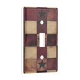 thumbnail image 2 of Yayeee Toggle Light Switch Wall Plate 1-Gang 4.5"x2.7" Home Decorative Outlet Cover, Star Spangled Squares, 2 of 7