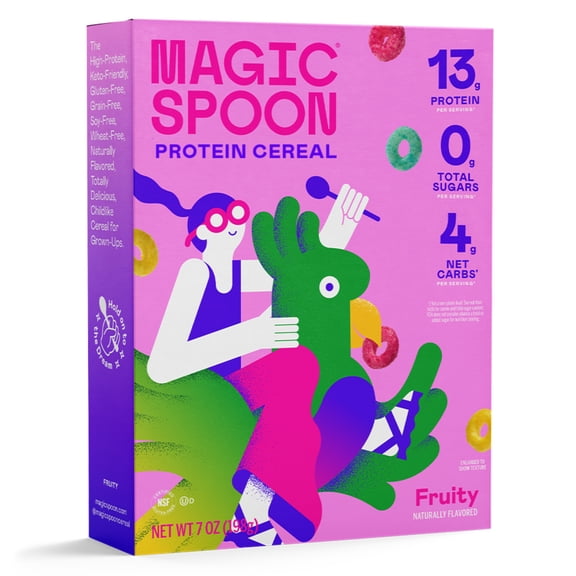 Magic Spoon Cinnamon Roll Grain-Free Breakfast Cereal, 7 oz Box