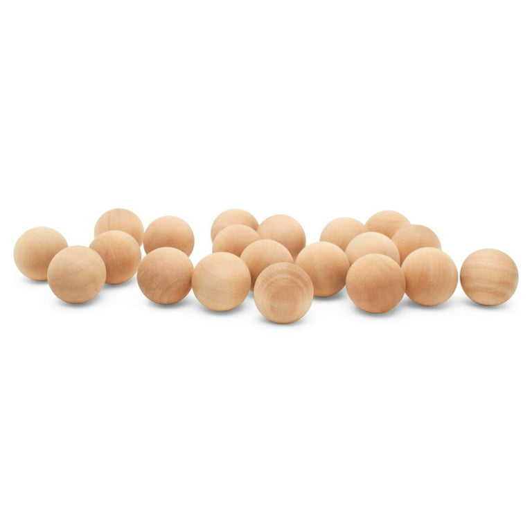 100 Pack Half Wooden Spheres for Crafts, 1-Inch Split Wood Balls for Home  Decor, Gnome Noses