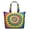 Colorful Tie Dye Pattern-3, variant on Colorful Tie Dye Pattern Large Weekend Travel Bag, Canvas School Handbag with Zipper & Pockets, Heavy Duty Canvas for Holiday Birthday Gifts,22” X 12" X 18"