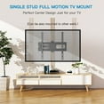 thumbnail image 5 of MountFTV Full Motion  Long Arm TV Wall Mount for 26-65 inch TVs, Corner Articulating TV Mount Bracket with 19.17 inch Extension,Max 400x400mm, Holds up to 77 lbs, 5 of 7