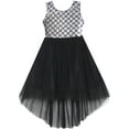thumbnail image 1 of Girls Dress Sequin Mesh Party Wedding Princess Tulle 8 Years, 1 of 3
