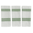 thumbnail image 6 of Serafina Home Kitchen Concepts Solid Striped White Sage Neutral Kitchen Dish Towels: 100% Cotton Cloth Soft Cleaning Drying Ultra Absorbent, Set of 3 Multipurpose for Everyday Use, 6 of 7