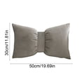 thumbnail image 3 of Solid-Color Bow Throw Pillow, Decorative Cotton Pillow for Sofa and Bed, Comfortable Cushion for Backrest, Cozy and Elegant Pillow for Office Chairs and Living Room Decor, Versatile Decorative Pillow, 3 of 6