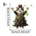 thumbnail image 2 of Wuztai Rose 2D Flat Decorative Pendant Car Mirror, Backpack Decoration Small Accessories Ornament, Floral Themed Hanging Piece, 2 of 3