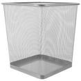 thumbnail image 6 of HOMEMAXS Metal Mesh Trash Can for Storage Use Iron Material Silver Color Fits Most Decor Styles 12.5x15x23 Inches, 6 of 8