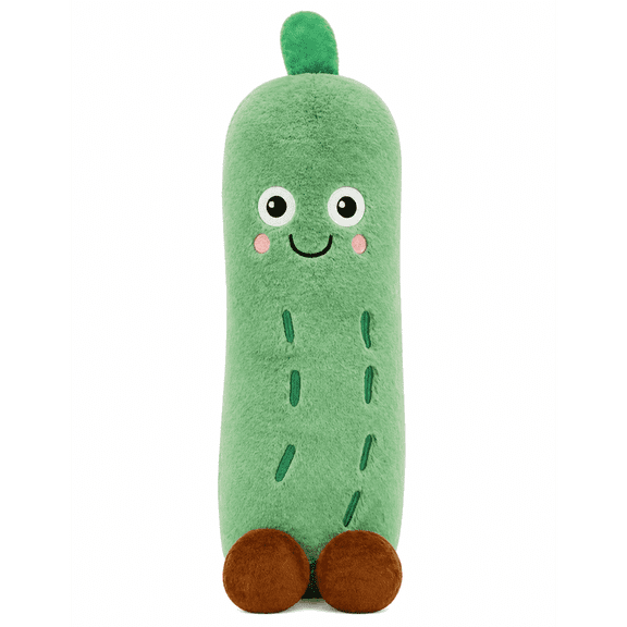 Cucumber Plush Pillow Soft Stuffed Animal Long Body Plush Toy Cute Decorative Throw Pillow Cozy Gift