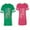 Men Green / Women Pink, variant on American Flag Matching Couple Cotton Jerseys (Men Green / Women Green) (Men M / Women M)