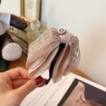 thumbnail image 3 of Sweet Girls Solid Women Lace Mesh Vertical Clip Ponytail Holder Banana Clip Bow Hairpin B, 3 of 8