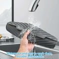 thumbnail image 4 of Gustave Silicone Dish Drying Mat for Kitchen Counter Large Dish Drying Pad Non-Slip Heat Resistant Dishes Drainer Rack Mat, Easy Clean, 17x13", Gray, 4 of 8