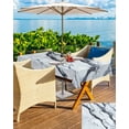 thumbnail image 5 of Fsddascl Marble White Outdoor Tablecloth - 60x102 Inch Rectangle Dining Table Cover, Modern Abstract Art Ink Painting Waterproof Outdoor Table Cloth with Umbrella Hole & Zipper for Picnic/Patio, 5 of 7