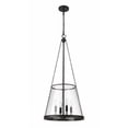 thumbnail image 2 of 4 Light Pendant In Industrial Style-39.25 Inches Tall And 18 Inches Wide-Matte Black Finish    -Traditional Installation Z-Lite 341P18-Mb, 2 of 2