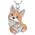 thumbnail image 1 of Colgantes Bonitos DogNeck09 1Pza Corgi Plata/Naranja Metal Cadena y Dije. High Monaco MXOKE-001, 1 of 4