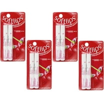 4 Twin-Packs Softlips Lip Protectant Balm, Sunscreen SPF 20, Cherry
