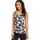 thumbnail image 1 of Material Girl - Camiseta sin mangas con estampado de teñido anudado para mujer, negro, mediano Material Girl Camiseta sin mangas, 1 of 1