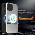 thumbnail image 6 of Case for iPhone 14 Plus Case, Hybrid 2-Layer Silicone Protective Glossy Case for MagSafe Case for iPhone 14 Plus Cat Read Book Drink Coffee Pattern, 6 of 7