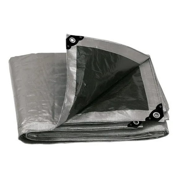 Lona Reforzada Truper LT-44 Gris 4 X 4 Mt