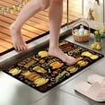 thumbnail image 3 of YIMEIS Enjoy the coffee 3Pcs Flannel Kitchen Mat Set, Non-Slip Machine Washable Rugs for Kitchen, Hallway & Laundry Room, 3 of 10