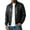Black, variant on WIZUTIZ Men's Leather Jacket Solid Color Motorcycle Vintage Zipper Pocket Long Sleeve Hoodless PU Coat for Winter Casual Daily Outdoor Mens Fashion