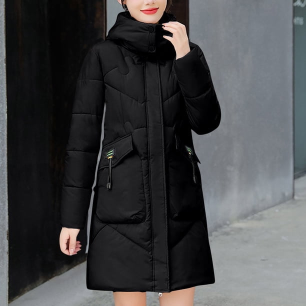 Chaquetas y abrigos casuales con capucha de manga larga para mujer, cárdigan de invierno de manga larga con bolsillo, chaqueta con capucha cálida, cremallera, blusa lisa con parte superior gruesa, abr