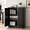 Black, variant on IKIMI 35" Metal Garage Storage Cabinet with Locking Doors and 2 Adjustable Shelves, Office Cabinet for Home, Garage, Warehouse, Black