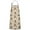 Beige Highland Cow, variant on Highland Cow Sunflower Field Pattern Apron-Garden Aprons for Women with Pockets-Cotton Linen Waterproof Kitchen Cooking Gardening Aprons Adjustable for Kitchen,Cooking,BBQ and Salon 33x27 Inch