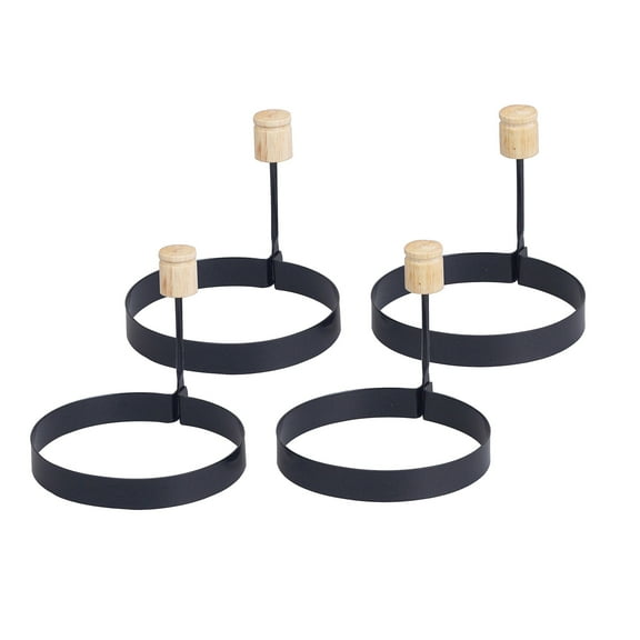 HIC Kitchen Non-Stick Cooking Rings, Set of 4