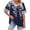 Navy, variant on Plus Size T-Shirt for Women Oversized Short Sleeve V Neck Graphic Trendy Casual Loose Fit Summer Tops (XL, Pink)