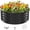 Black, variant on 6FT Diameter Galvanized Garden Raised Bed/Plant Box/Fire Pit Ring-0.8mm Thick,12 Inch Tall,Crimped Edge and Corner,No Sharpe,Perfect for Plantings (Silver, 72 Dia X 11.5 inches)