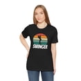 thumbnail image 5 of Funny swinger Golfer humor Golf lover golfing retro sunset Unisex T-shirt, 5 of 7