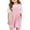 Pink, variant on lnmuld Long Sleeve Romper Girls Summer Casual Romper Overall Shorts with Adjustable Straps and Convenient Pockets Size:6-7 Years