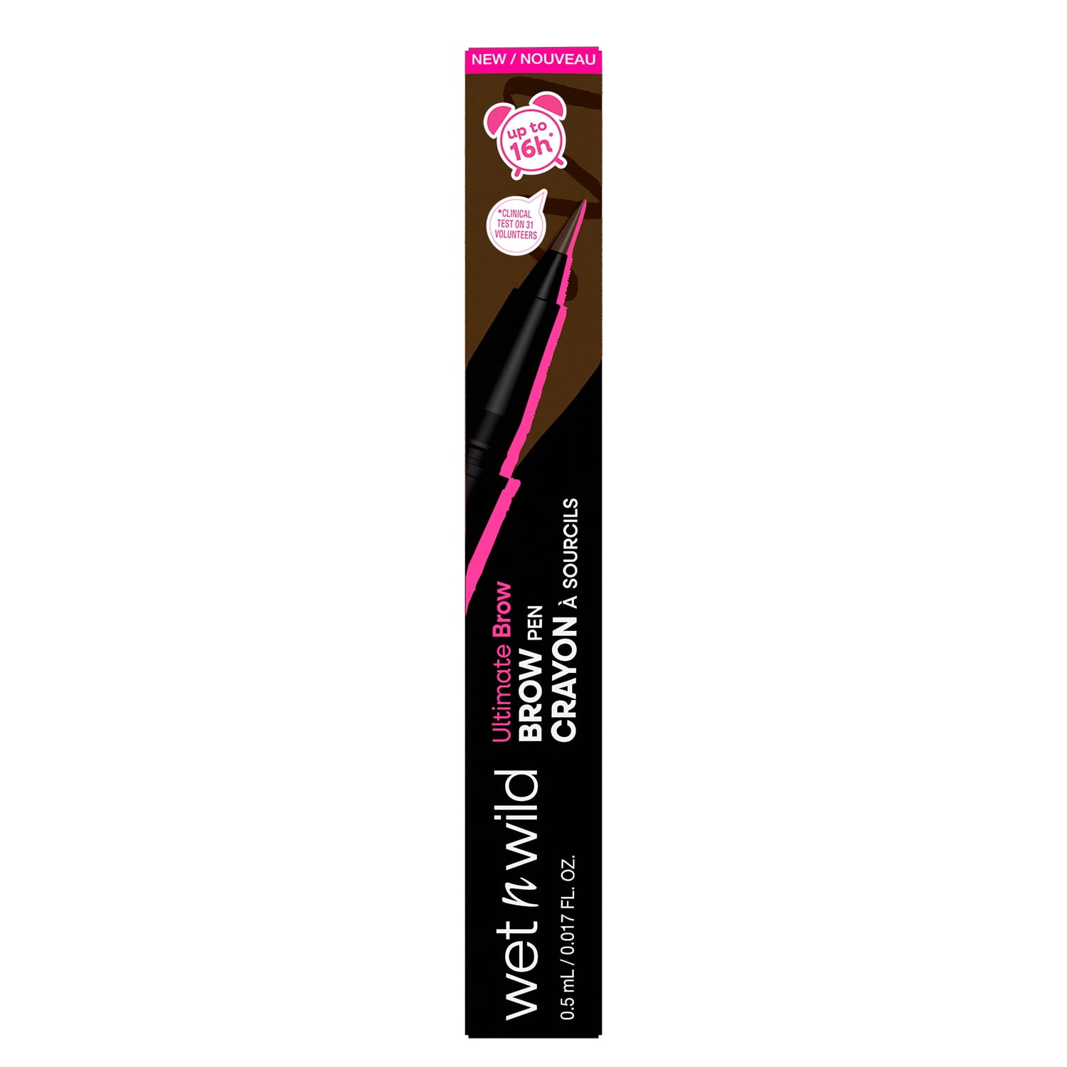 Wet n Wild Ultimate Brow Pen Dark Brown 0.017 fl oz