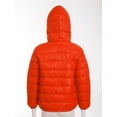 thumbnail image 4 of inhzoy Kids Girls Boys Lightweight Winter Coats Puffer Hooded Jacket Windbreaker Outwear Orange 3-4, 4 of 9