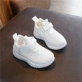 thumbnail image 4 of Girls'sneakers Kids Boys and Girls Summer Breathable Lightweight Socks Shoes Toddler Soft Casual Sneakers Kids Shoes White 5.5 Years-6 Years, 4 of 7