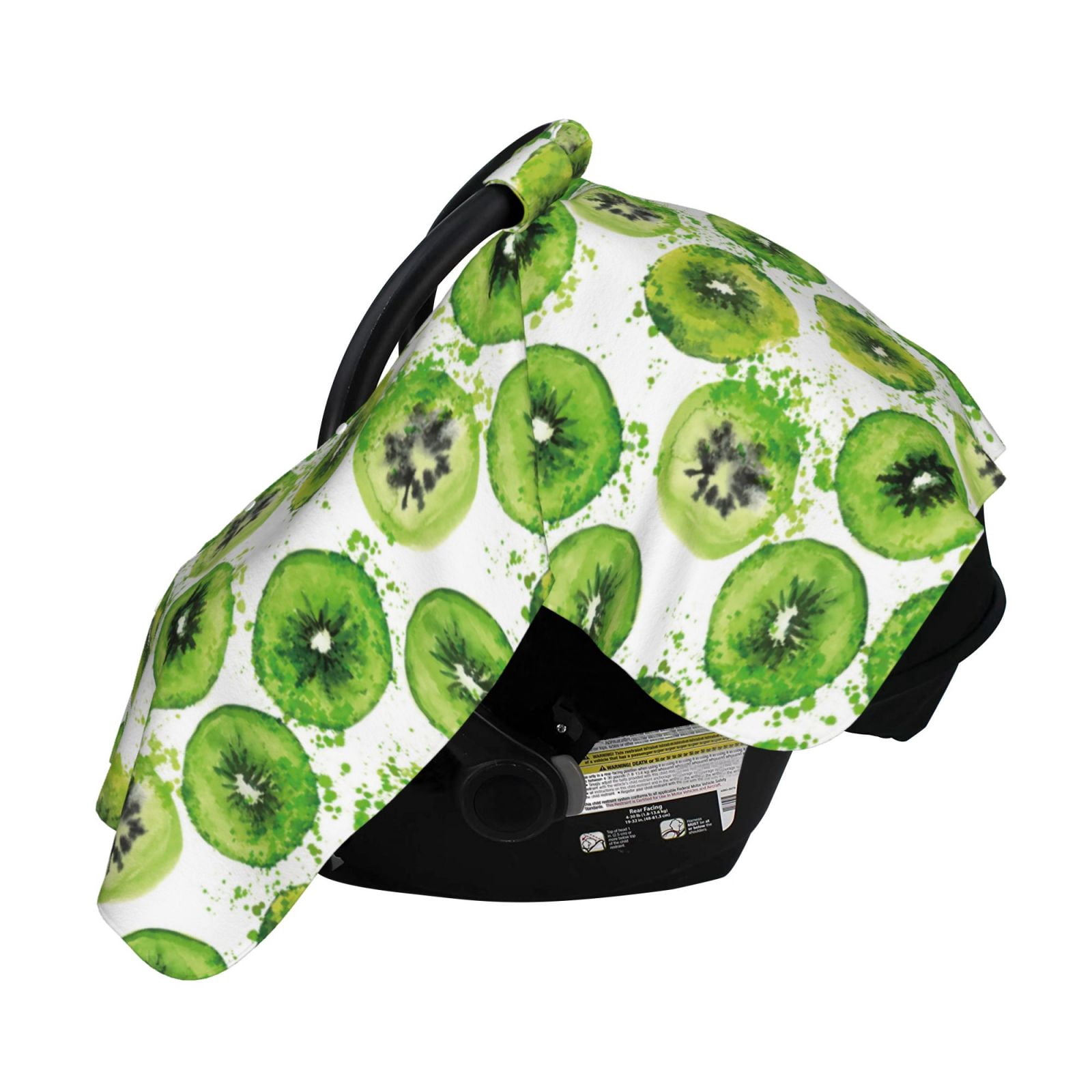 Naloa Green Kiwi Baby Car Seat Cover, Breathable Baby Carrier Cover, Multiuse Baby Carrier Cover & Nursing Breastfeeding Cover