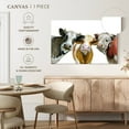 thumbnail image 4 of Elephant Stock Cows Wall Art - Horizontal Canvas Wall Art - Living Room Wall Decor - Animal Canvas - White And Orange Decor - 48" x 32", 4 of 4