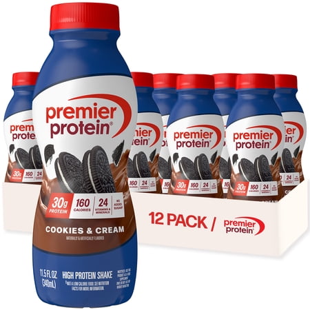 Premier Protein Shake, Cookies and Cream, 30g Protein, 11.5 Fl Oz, 12 Ct