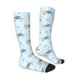thumbnail image 3 of Picia Women Crew Soft Moisture-wicking Socks Cartoon Turtle Pattern Design Cotton Socks, One Size fit All, 3 of 9