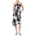 thumbnail image 1 of Rachel Roy Womens Printed Asymmetrical Dress, Black, Medium, 1 of 1