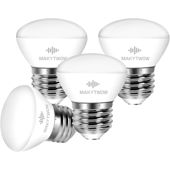 R14 YANTON Bulb 4W E26 Base 2700K Warm White Dimmable Mini YANTON Reflector Floodlight Bulb 40W Equivalent 400 LumeYANTON 4Pack
