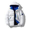 thumbnail image 2 of Vedolay Mens Parkas Winter Warm Jacket Waterproof Rain Zip Parka Overcoats Jacket White,M, 2 of 5