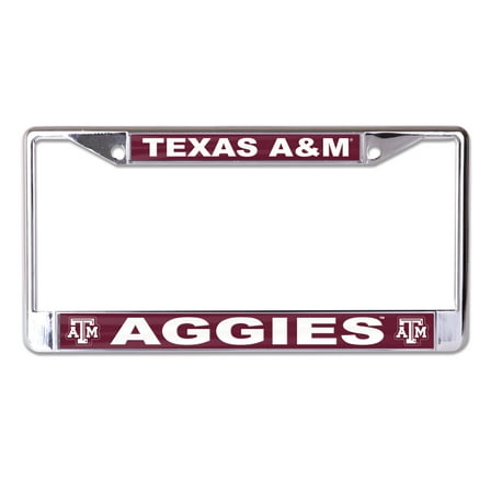WinCraft Texas A&M Aggies S/L Team Color Covered Metal License Plate Frame