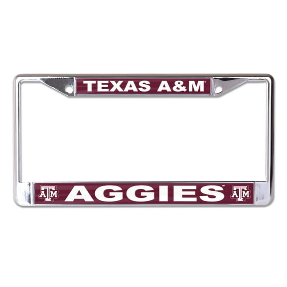 WinCraft Texas A&M Aggies S/L Team Color Covered Metal License Plate Frame