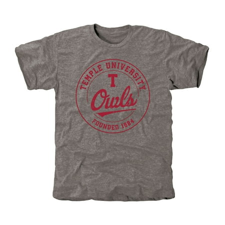 Temple Blend - Temple Owls Established Vintage Tri-Blend T-Shirt - Ash