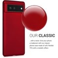 thumbnail image 3 of kwmobile Case Compatible with Google Pixel 6 Case - Soft Slim Metallic TPU Silicone Cover - Metallic Dark Red, 3 of 5
